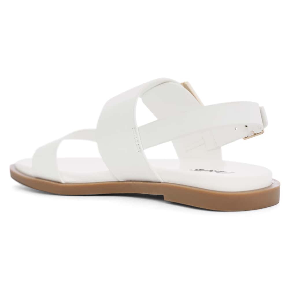 Meadow Sandal in White Leather