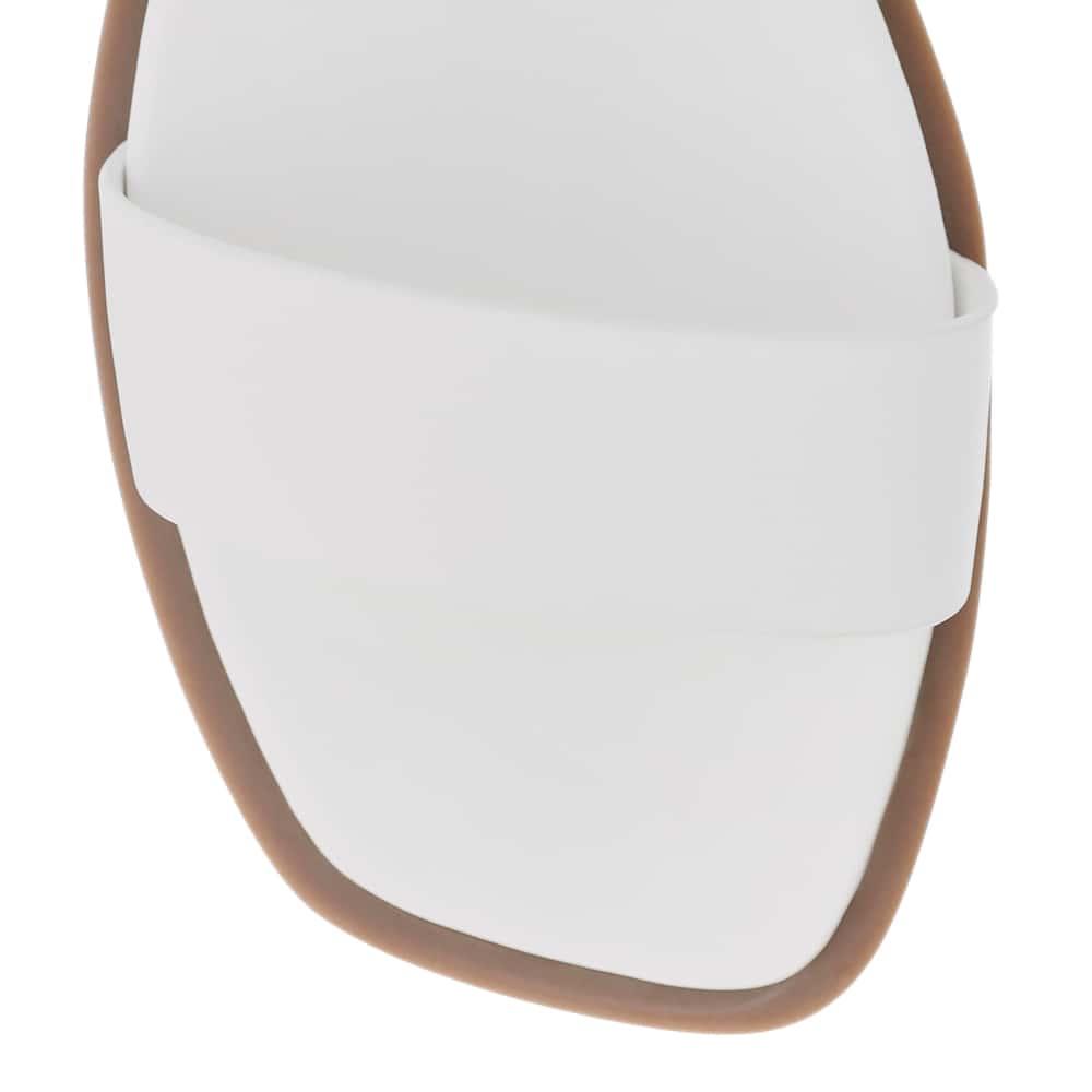 Meadow Sandal in White Leather
