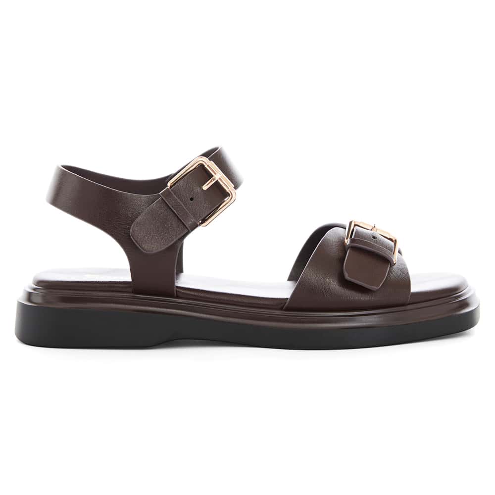 Mimi Sandal in Chocolate Smooth