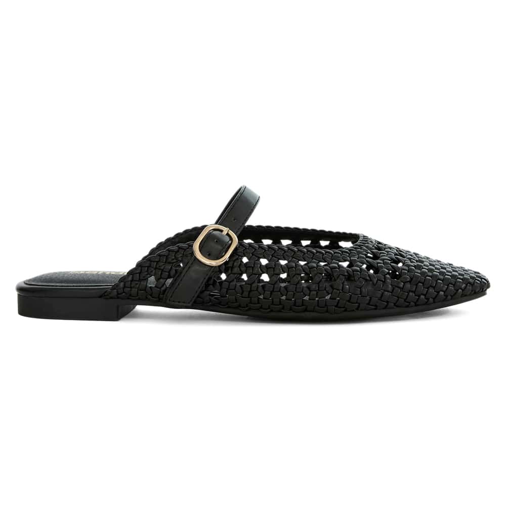 Mirabel Ballet Flat in Black Weave