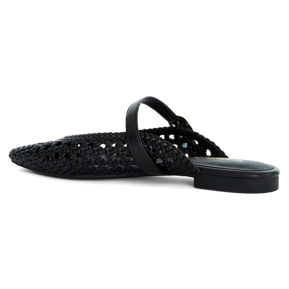 Mirabel Ballet Flat in Black Weave