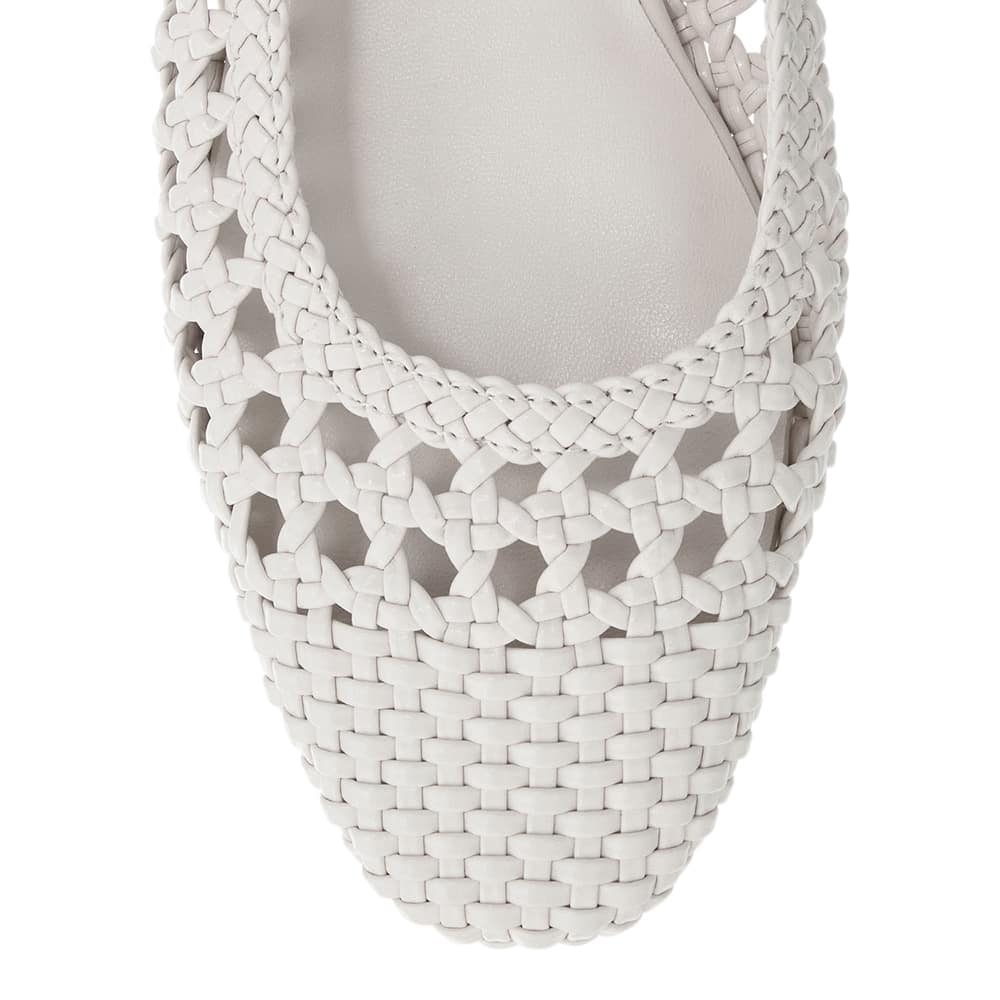 Mirabel Ballet Flat in Bone Weave