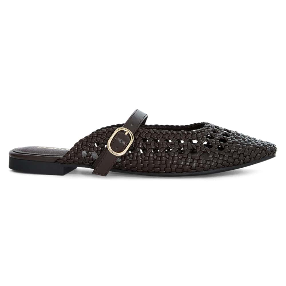 Mirabel Ballet Flat in Chocolate Weave