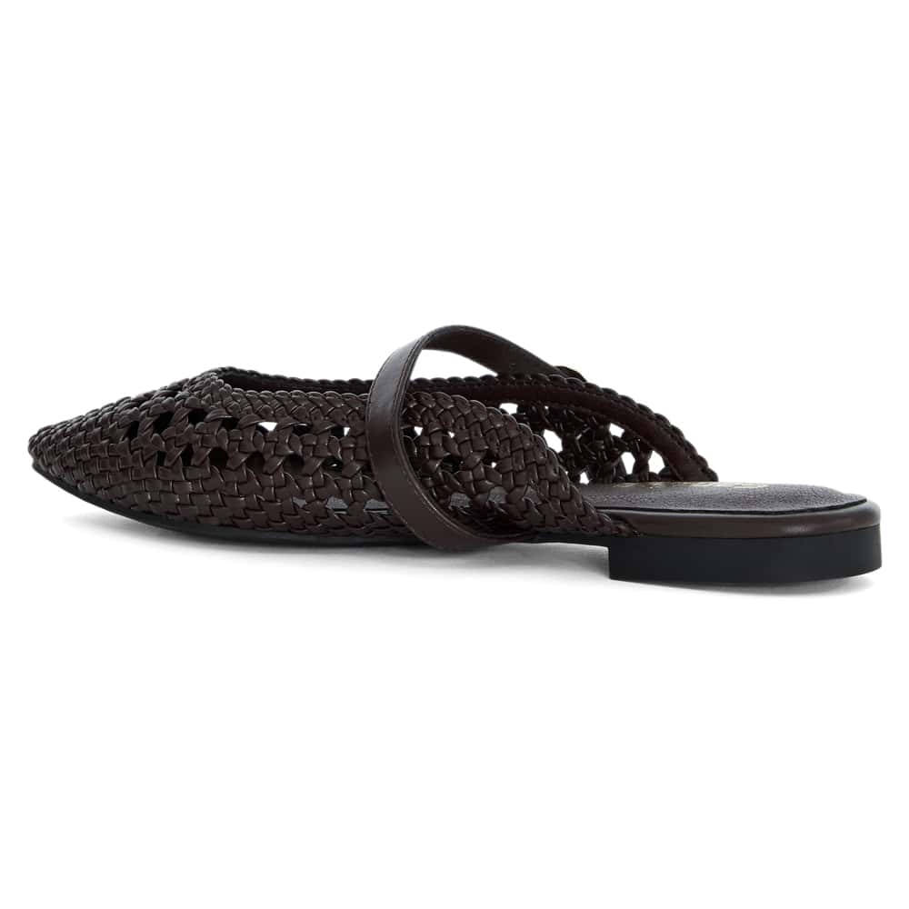 Mirabel Ballet Flat in Chocolate Weave