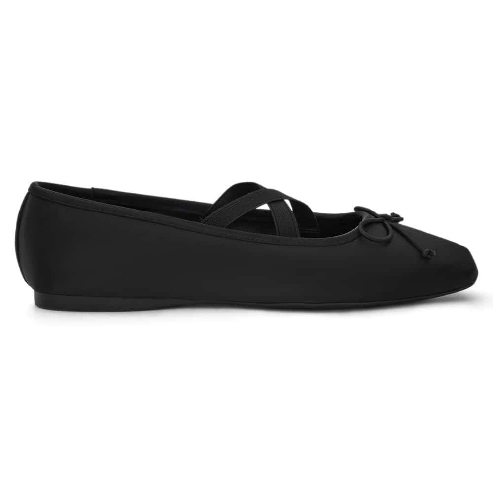 Monica Ballet Flat in Black