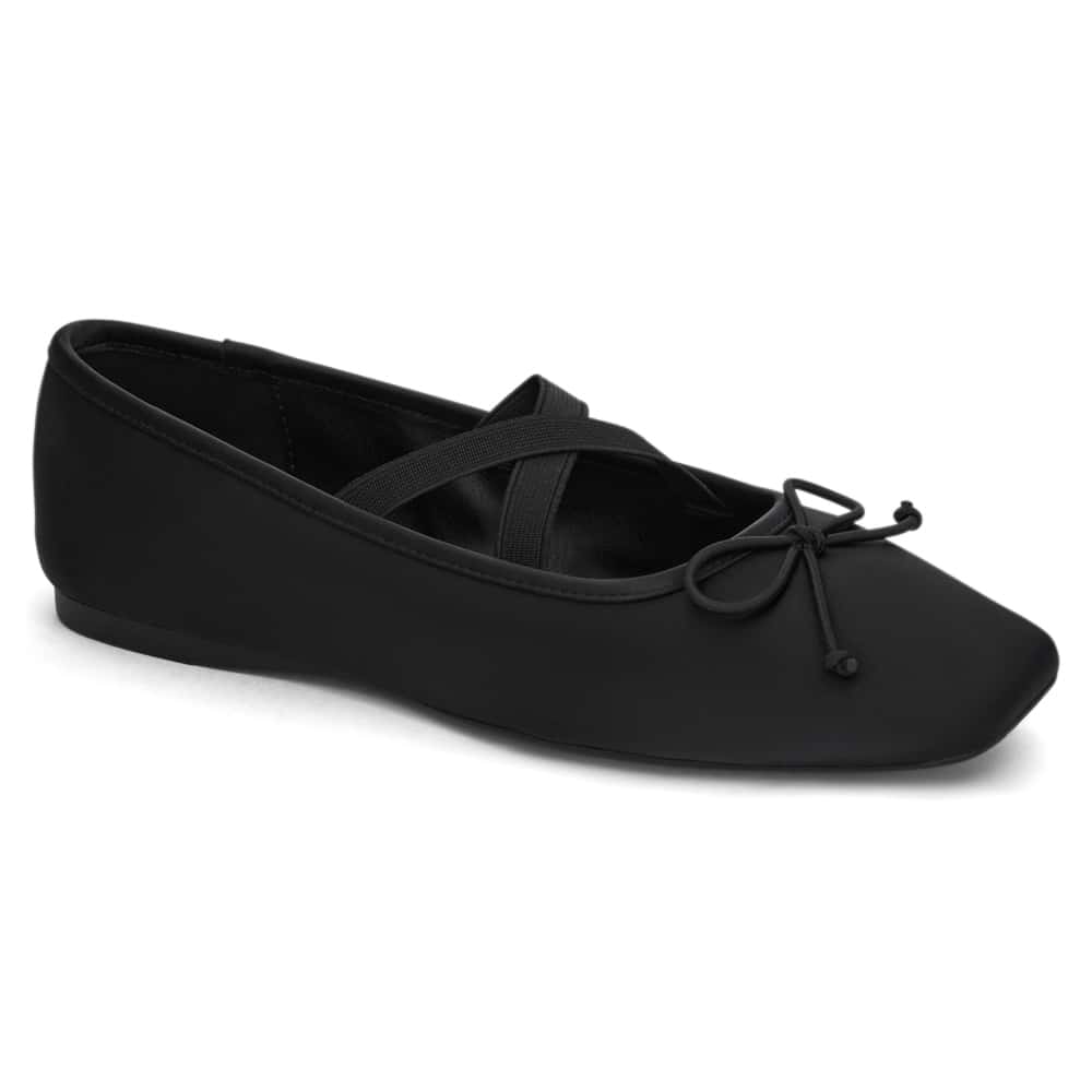 Monica Ballet Flat in Black