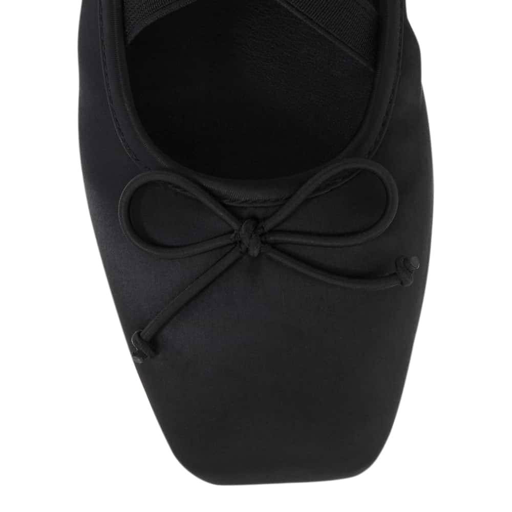 Monica Ballet Flat in Black