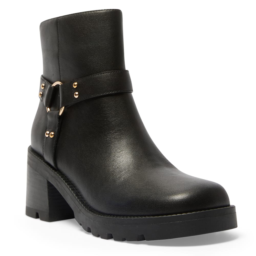 Morgan Boot in Black Leather