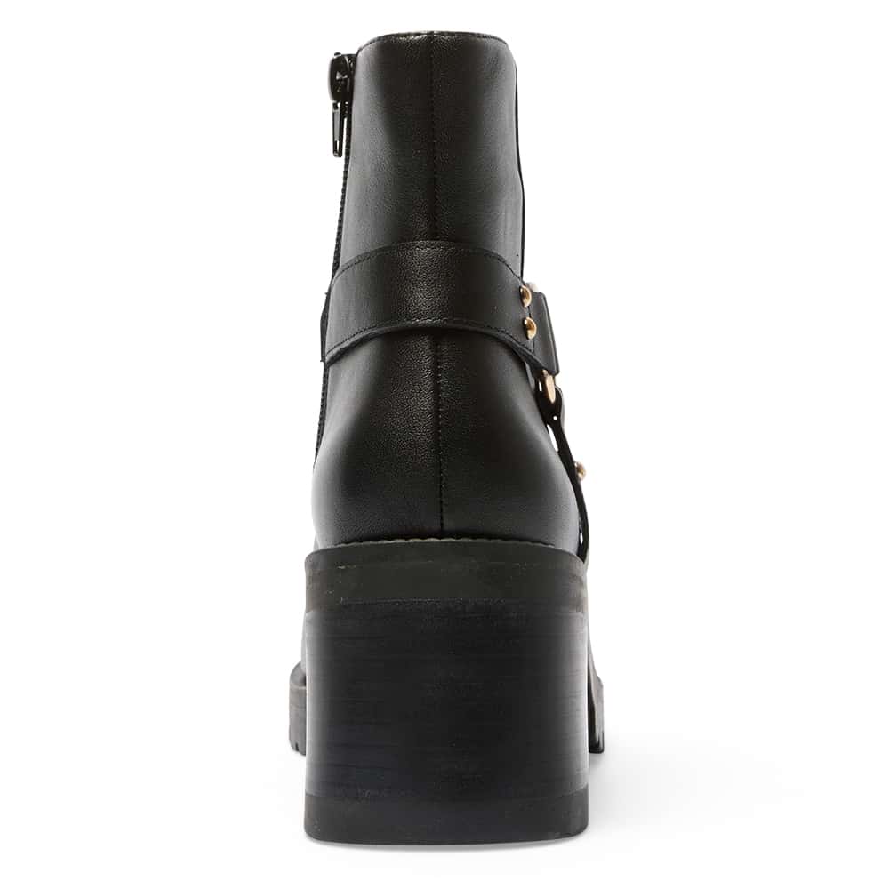 Morgan Boot in Black Leather