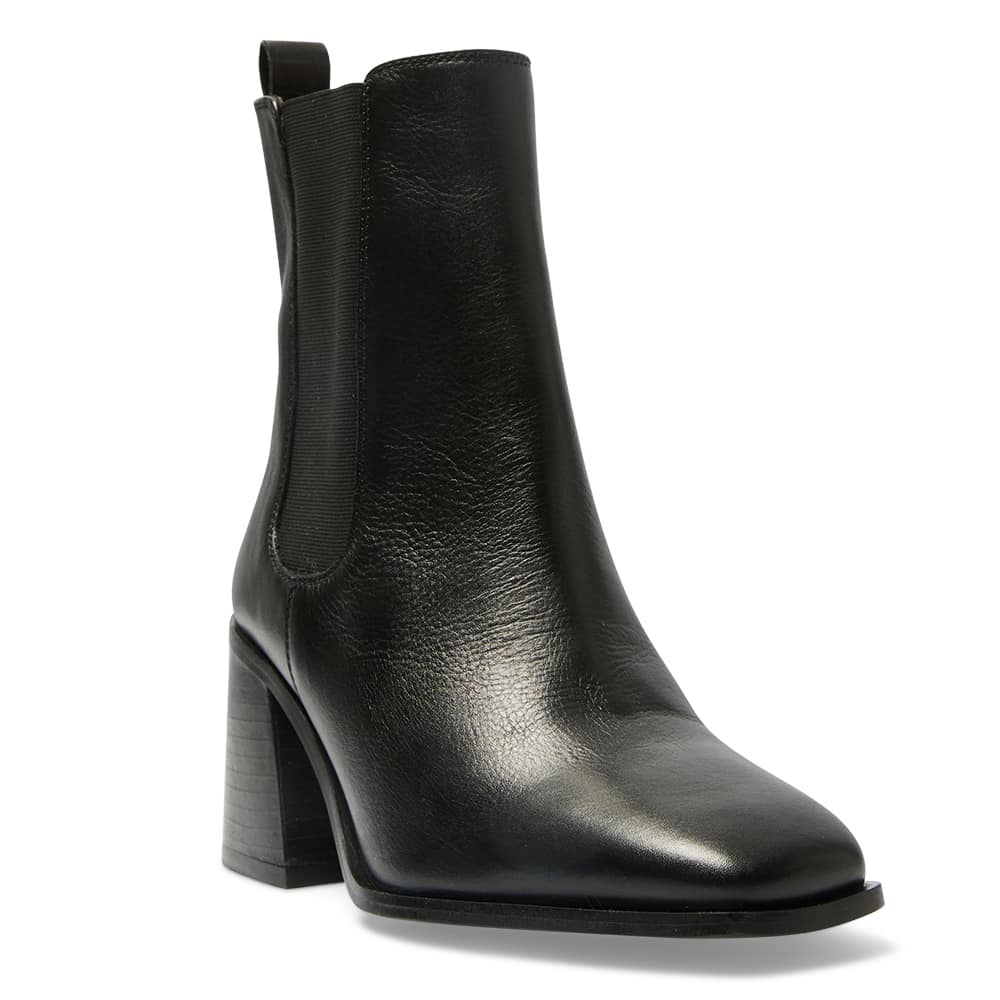 Munich Boot in Black Leather