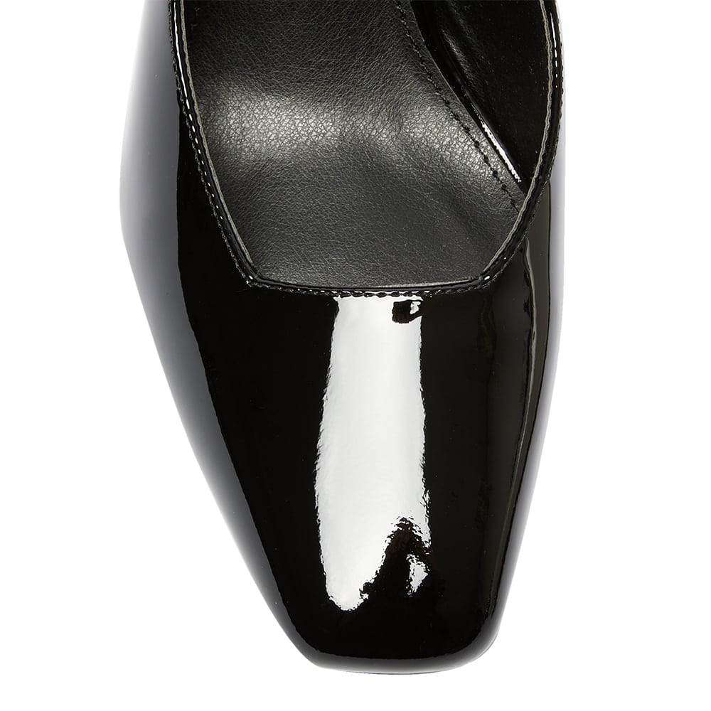 Nancy Heel in Black Patent