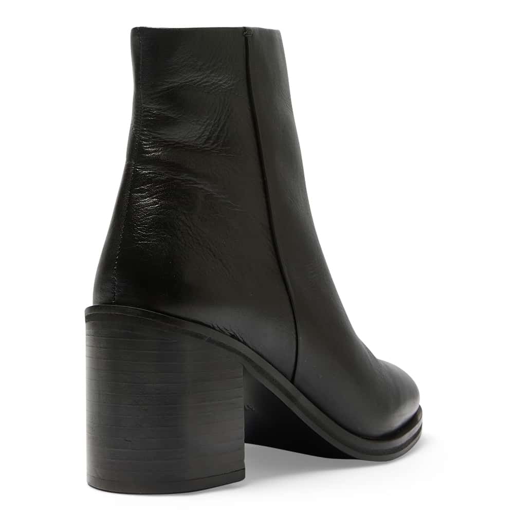 Naomi Boot in Black Leather