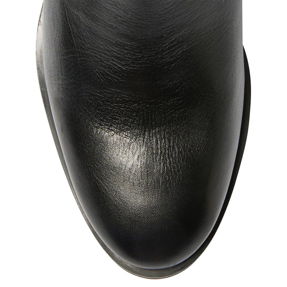 Naomi Boot in Black Leather