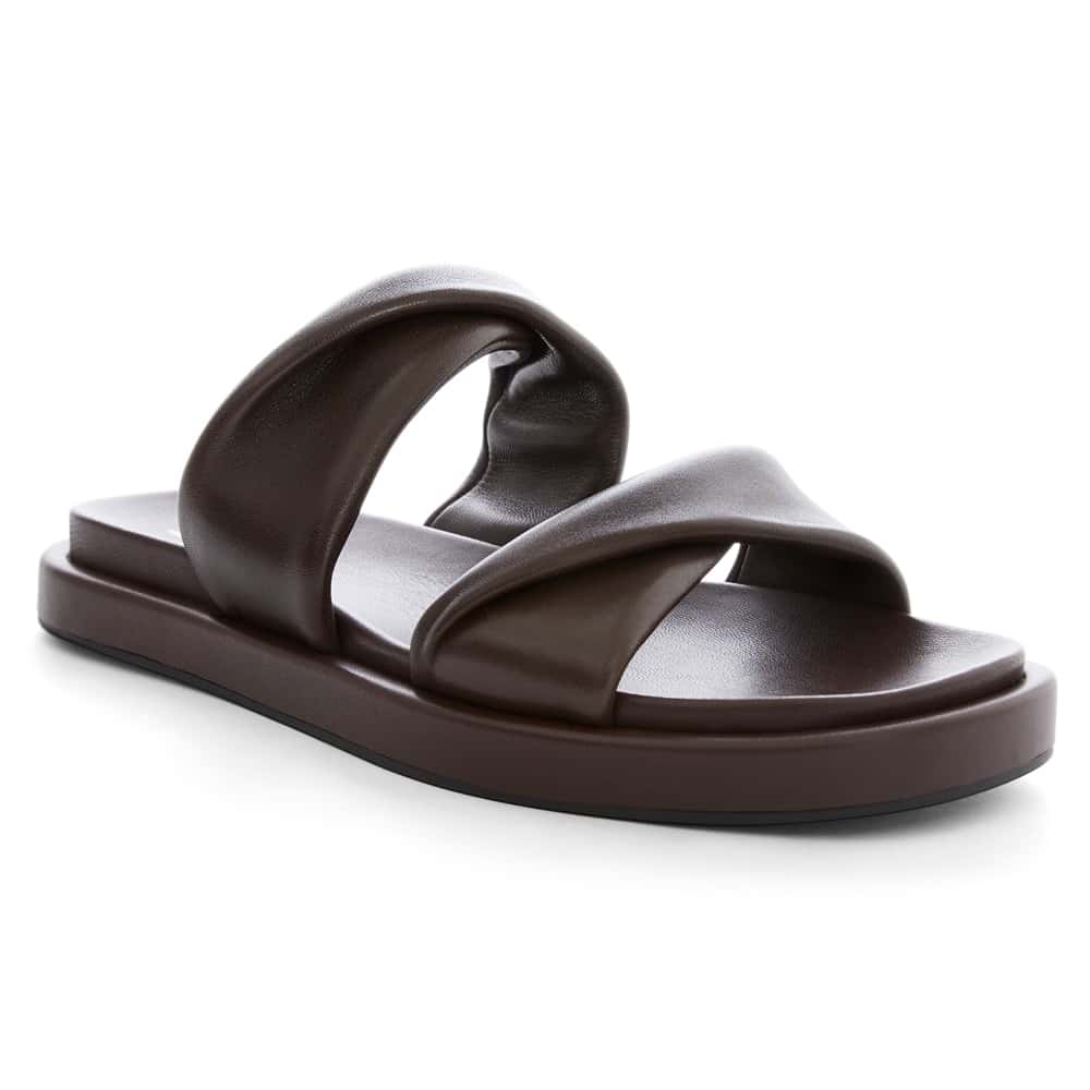 Nara Slide in Chocolate Glove Leather