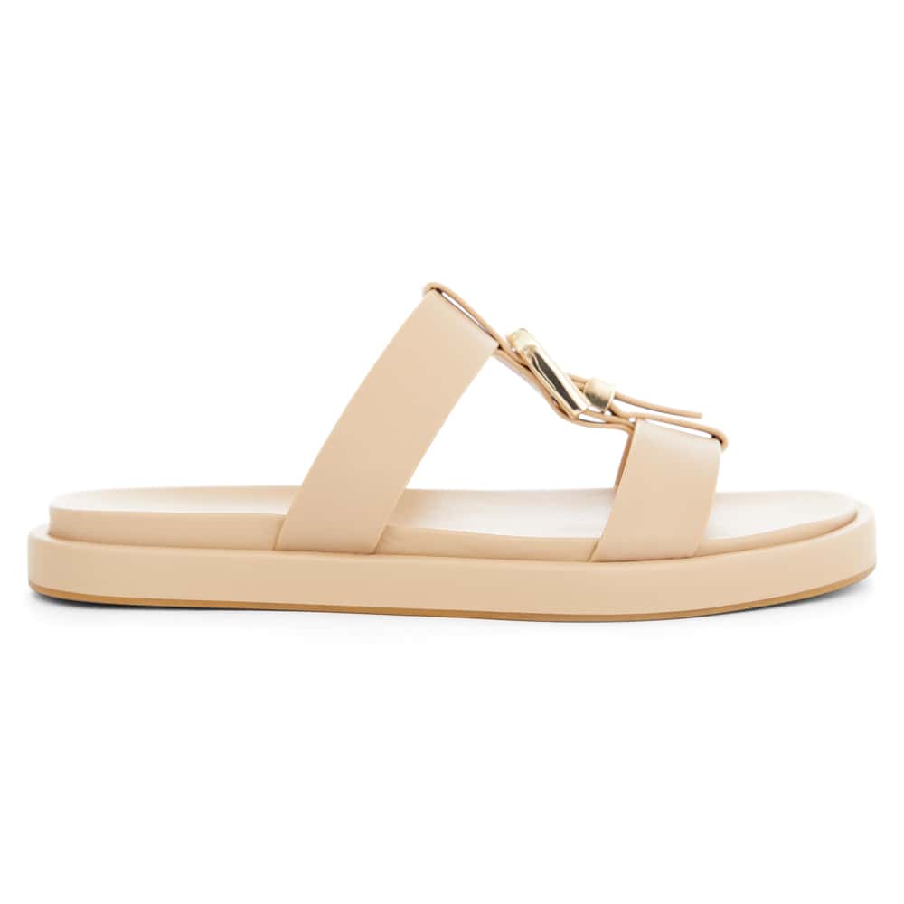Nelly Slide in Nude Leather