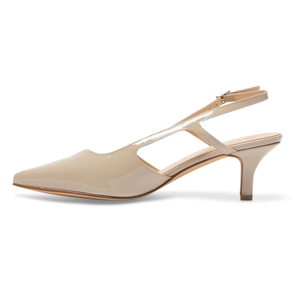 Nessa Heel in Nude Patent