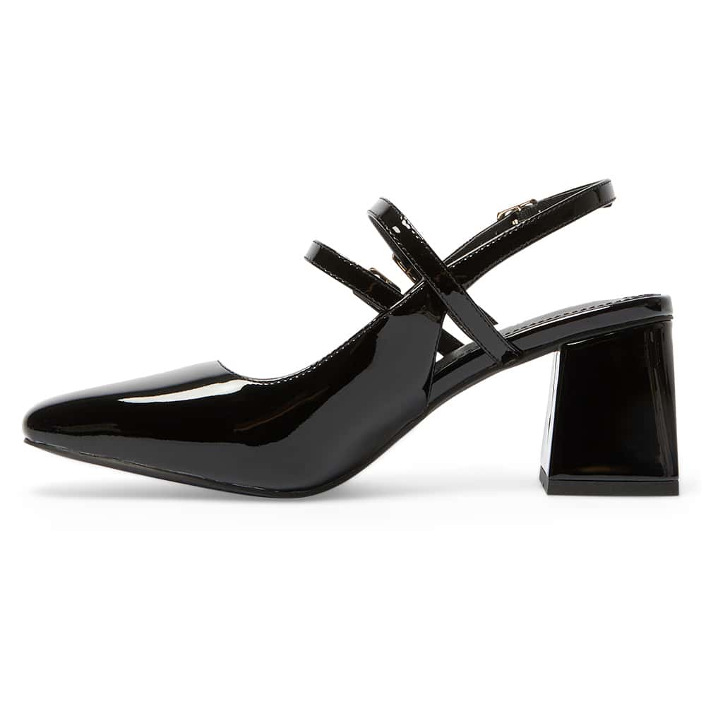 Nexus Heel in Black Patent