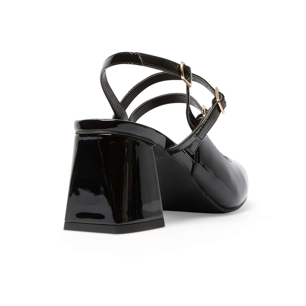 Nexus Heel in Black Patent