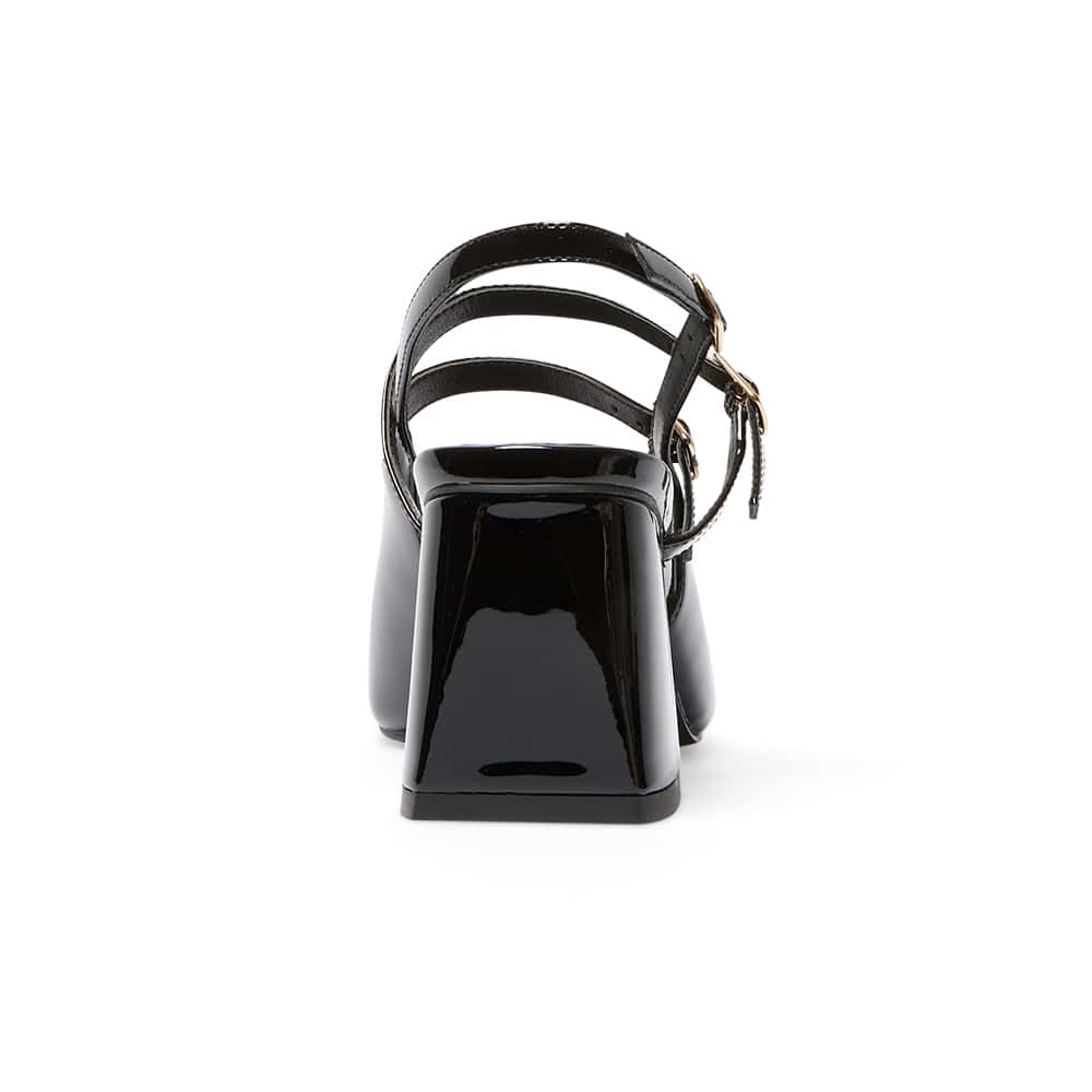 Nexus Heel in Black Patent