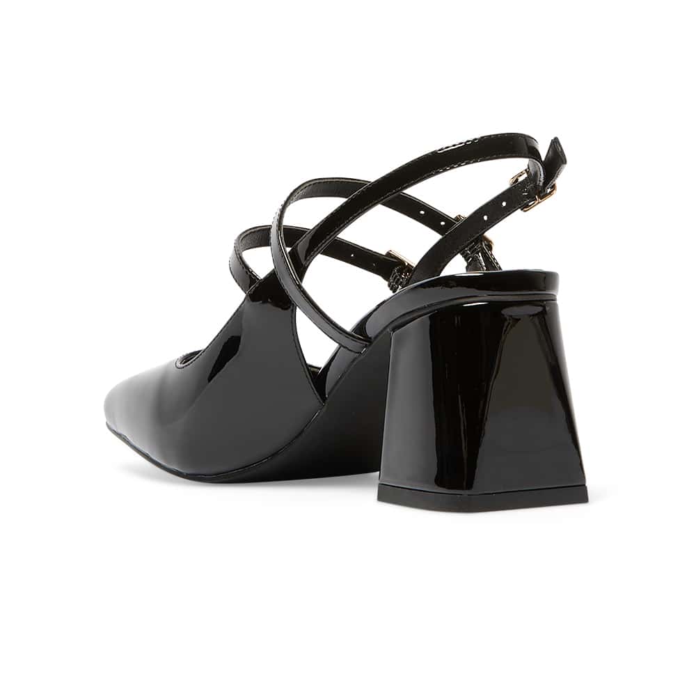 Nexus Heel in Black Patent