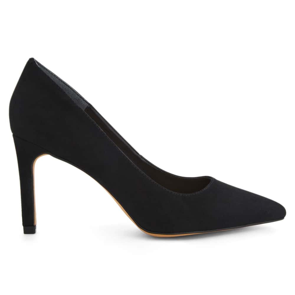 Octavia Heel in Black Suede