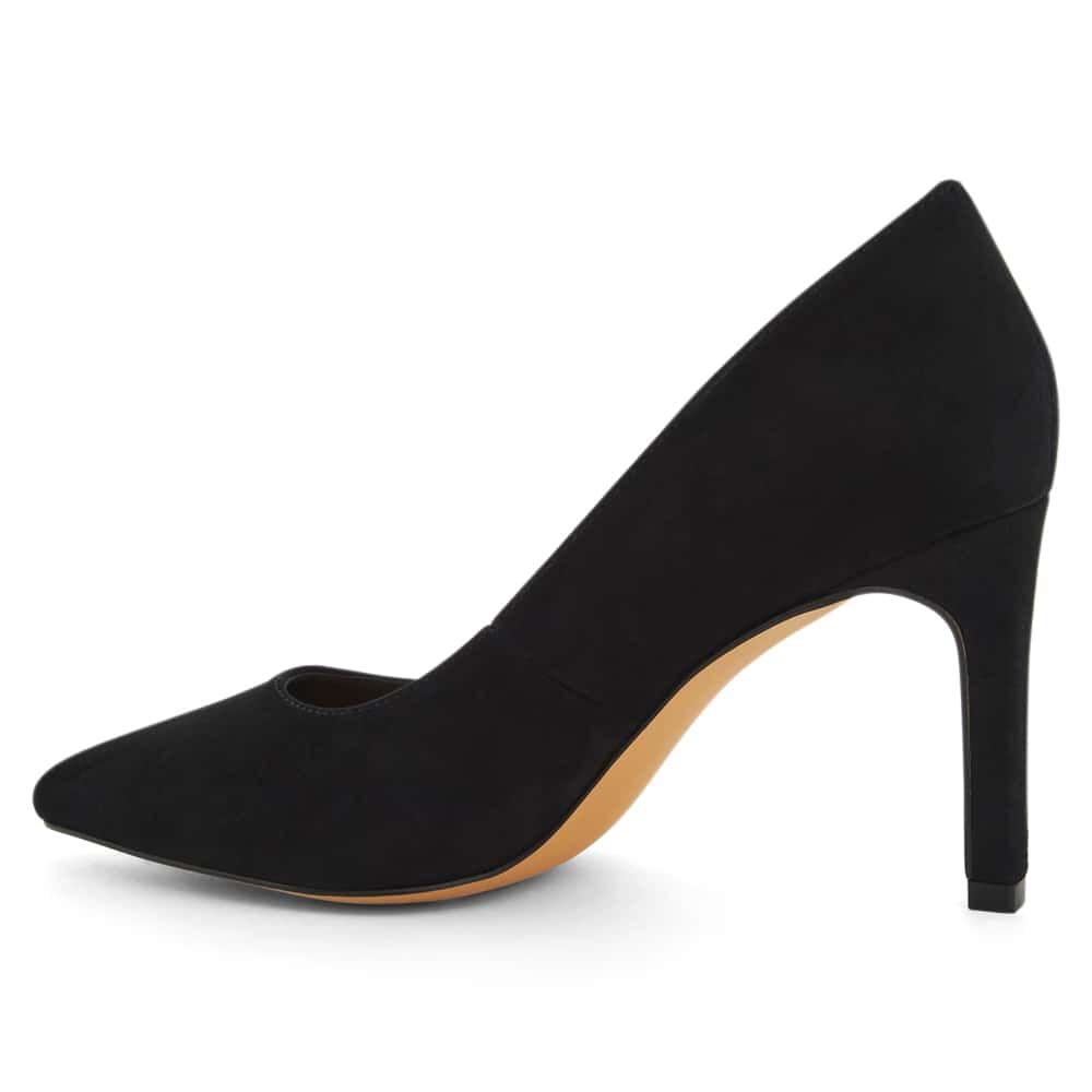 Octavia Heel in Black Suede