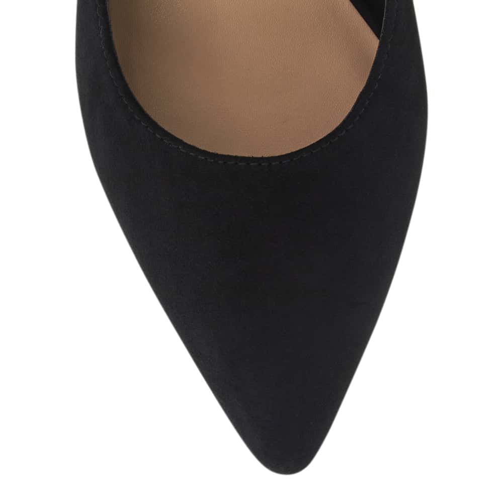 Octavia Heel in Black Suede
