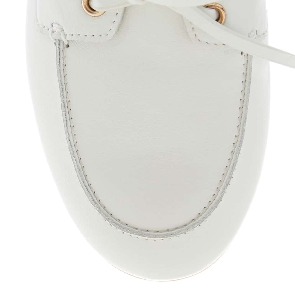 Ohio Loafer in White Leather