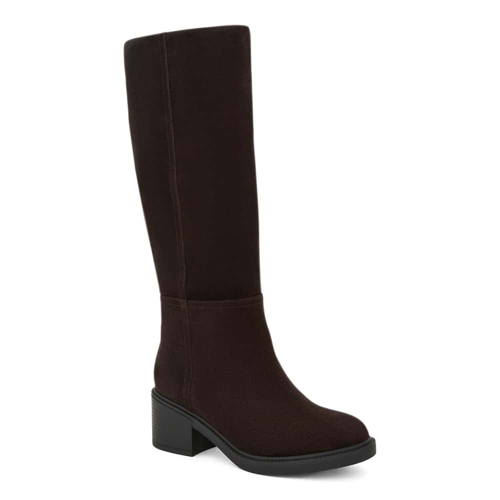 Paisley Boot in Chocolate  Suede