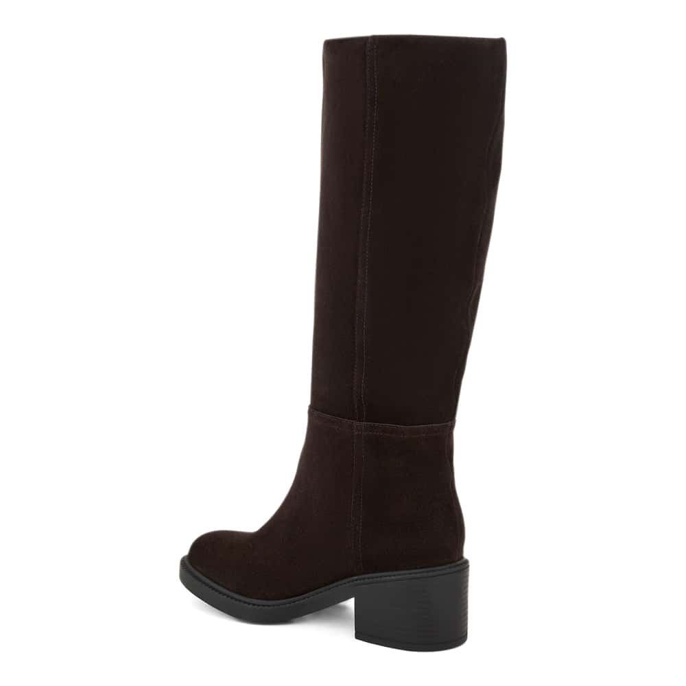 Paisley Boot in Chocolate  Suede