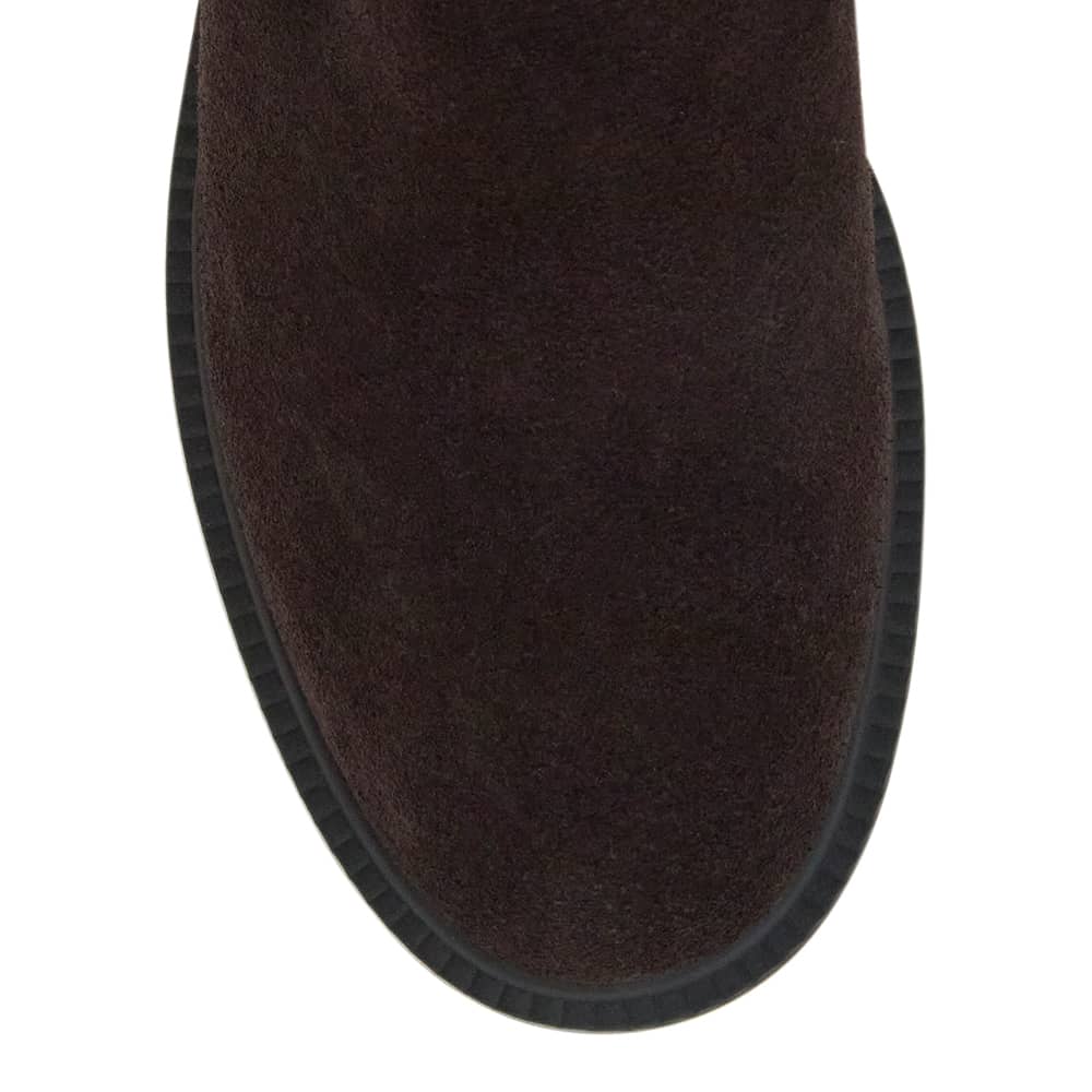 Paisley Boot in Chocolate  Suede