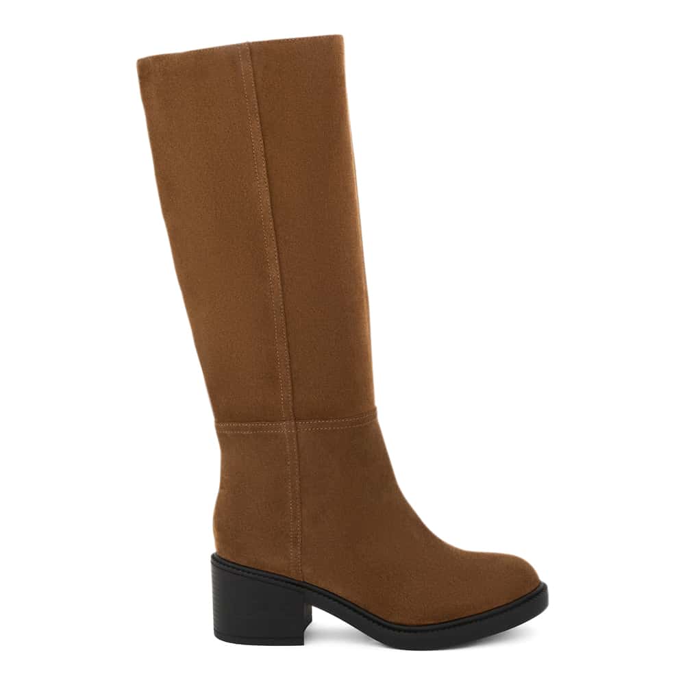 Paisley Boot in Tobacco Suede