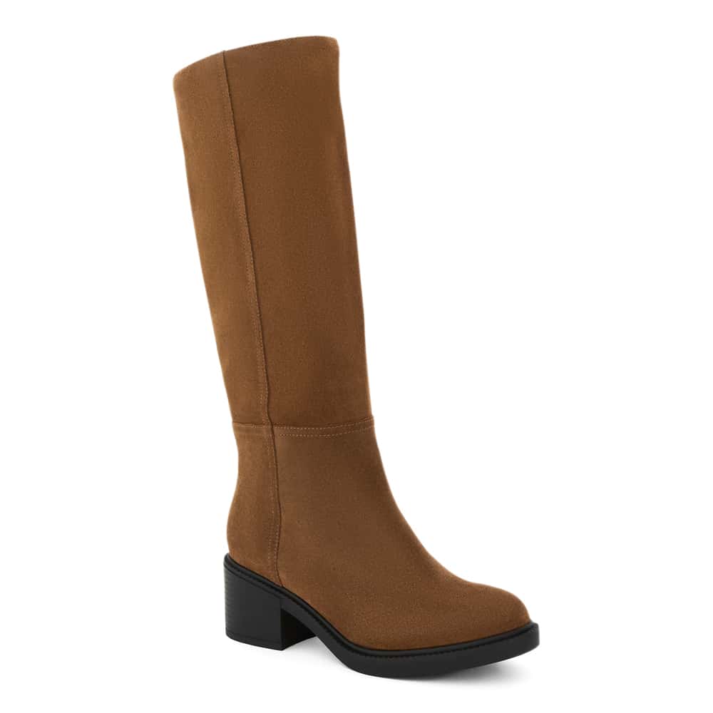Paisley Boot in Tobacco Suede