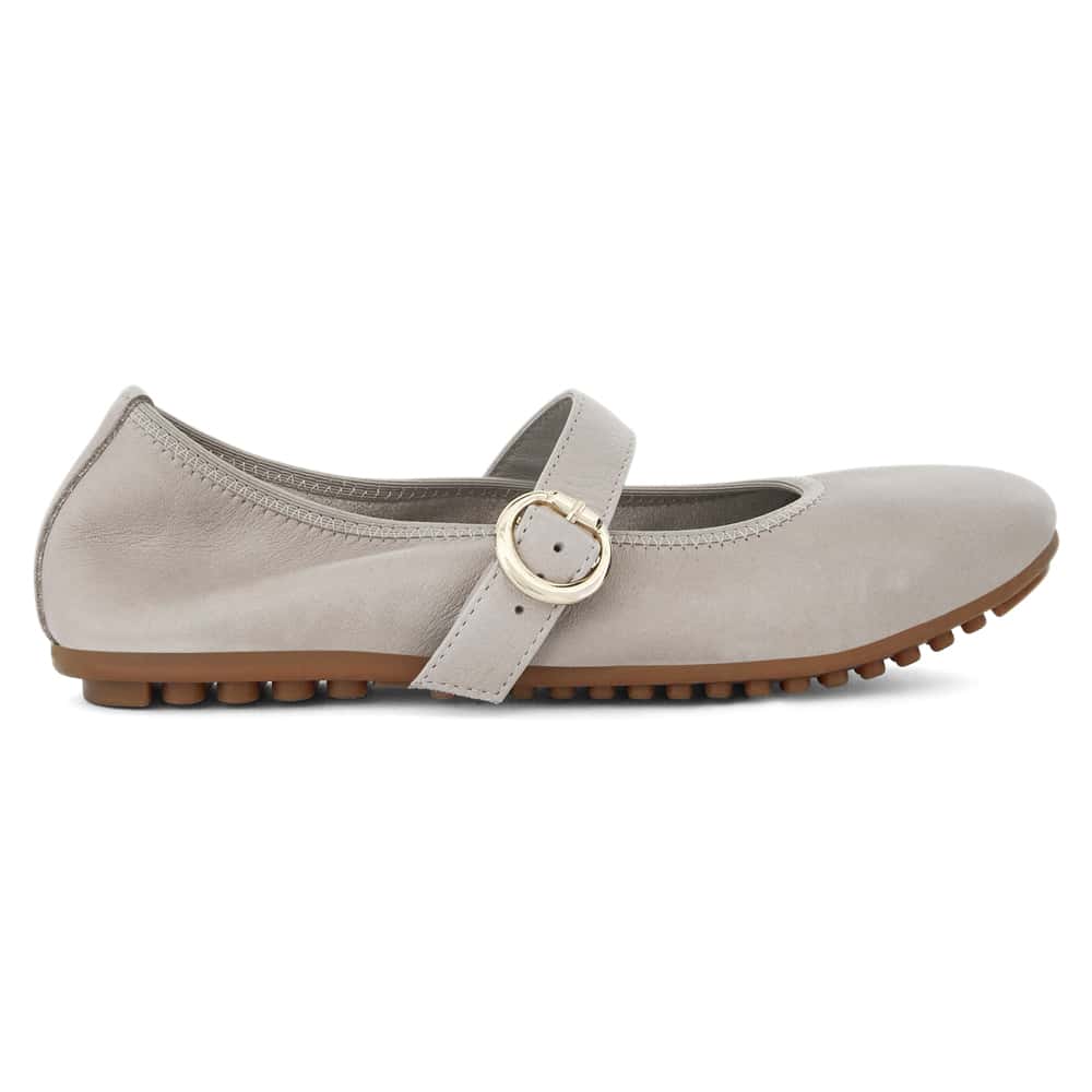 Paulina Ballet Flat in Taupe Leather