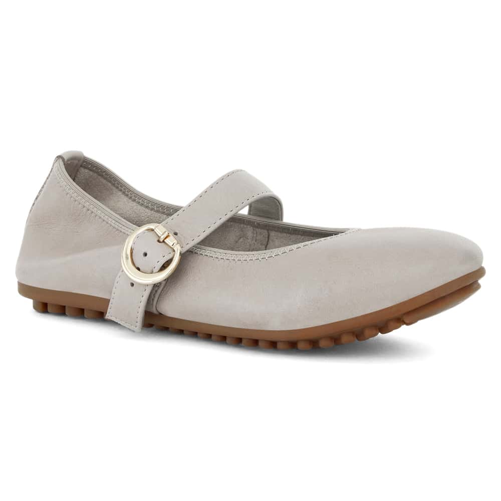 Paulina Ballet Flat in Taupe Leather