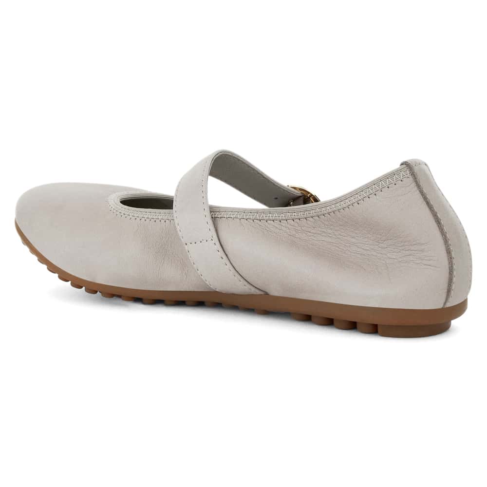Paulina Ballet Flat in Taupe Leather