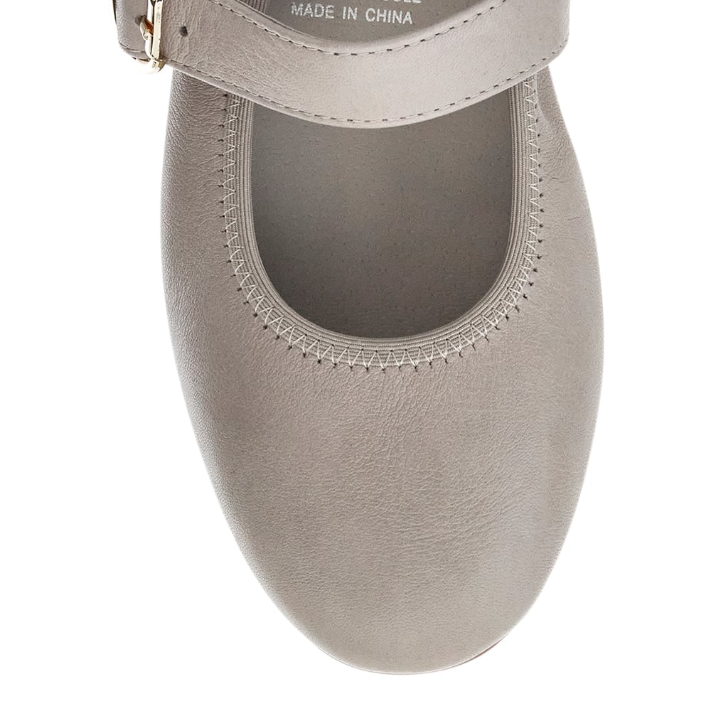 Paulina Ballet Flat in Taupe Leather