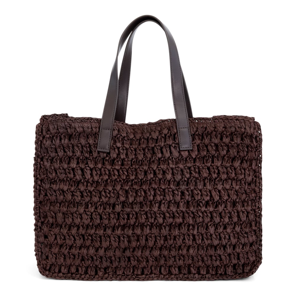 Pella Bag in Chocolate Raffia