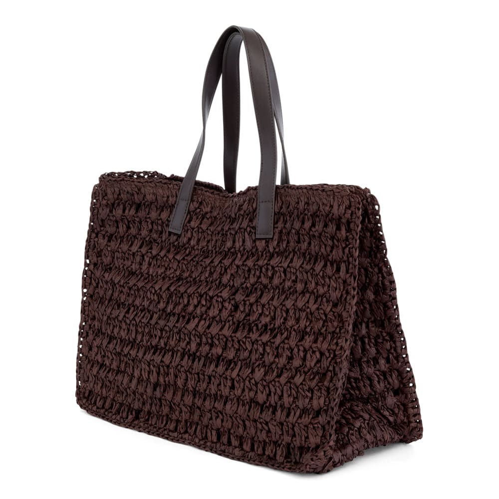 Pella Bag in Chocolate Raffia