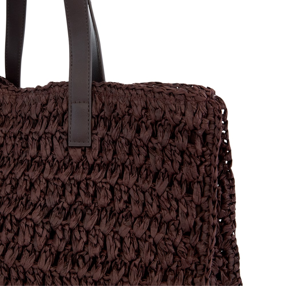 Pella Bag in Chocolate Raffia