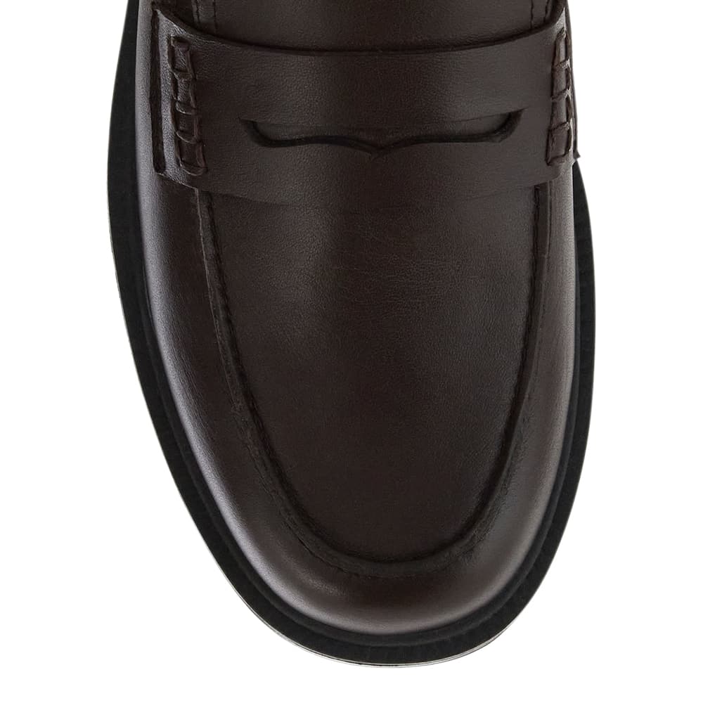 Pia Loafer in Chocolate  Leather