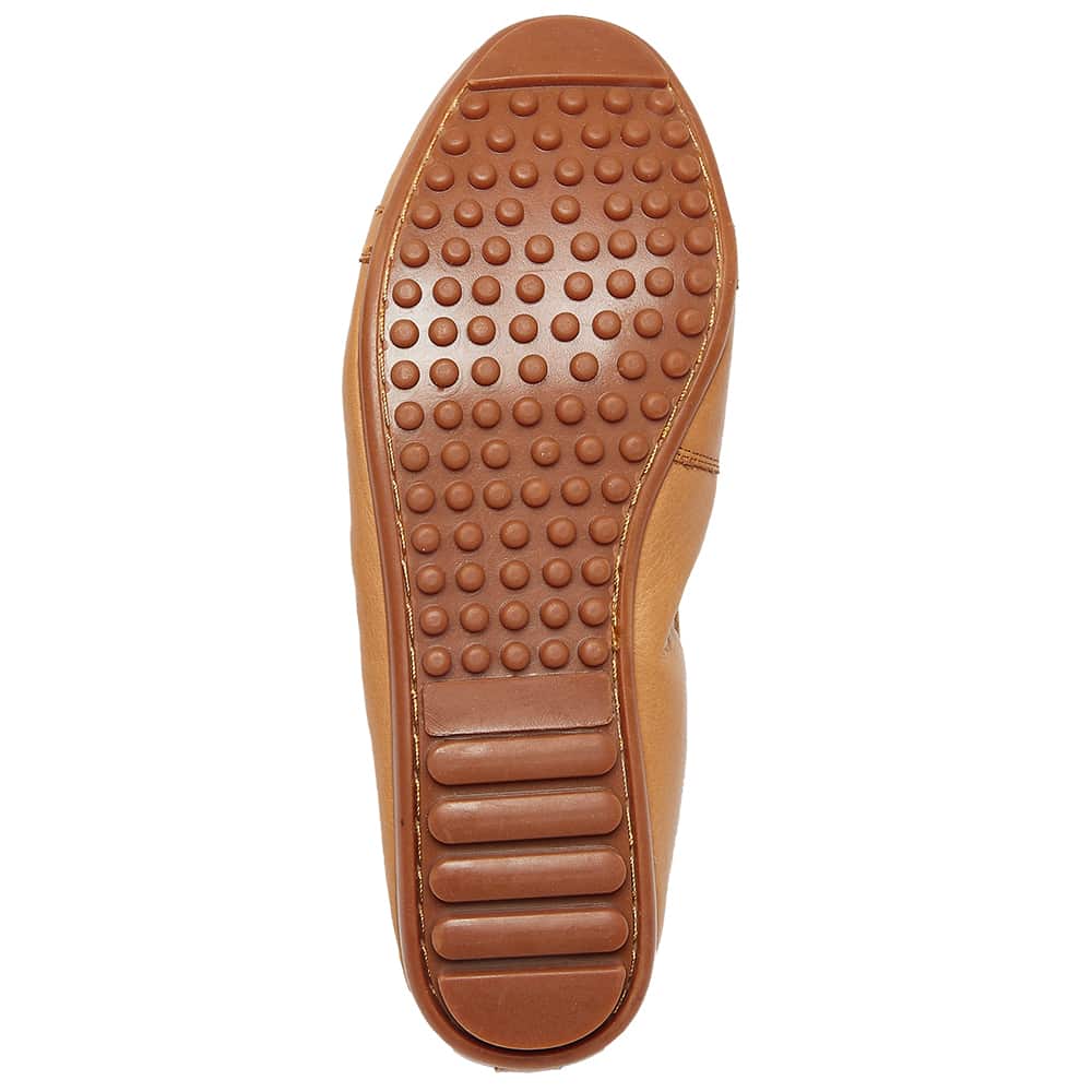 Pilgrim Ballet Flat in Tan Leather
