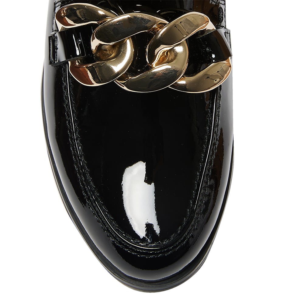 Pivot Loafer in Black Patent