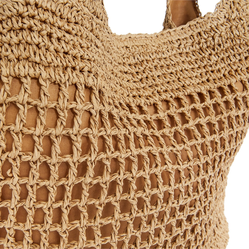 Prague Handbag in Natural Raffia