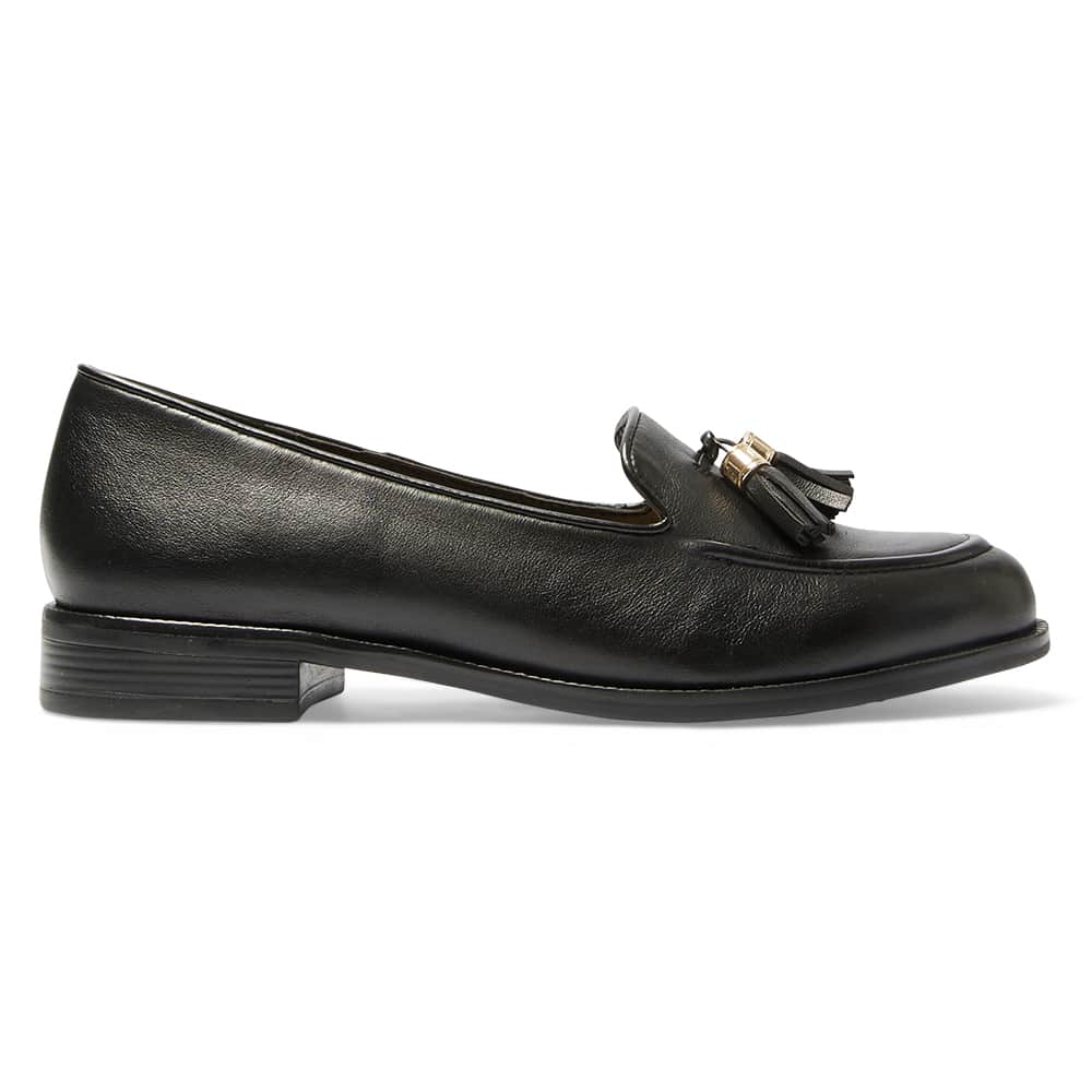 Preppy Loafer in Black Leather