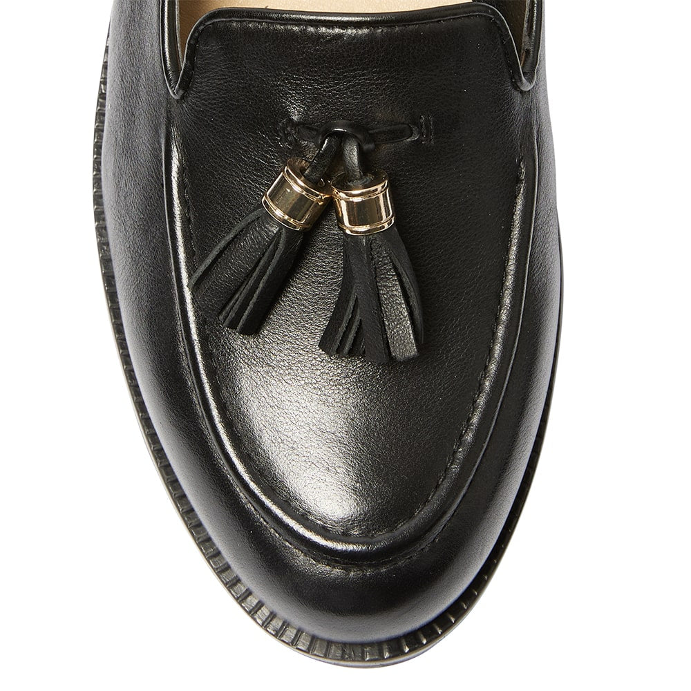 Preppy Loafer in Black Leather