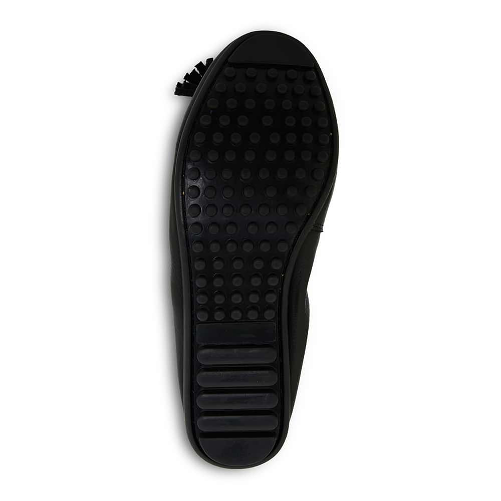 Prima Ballet Flat in Black Leather