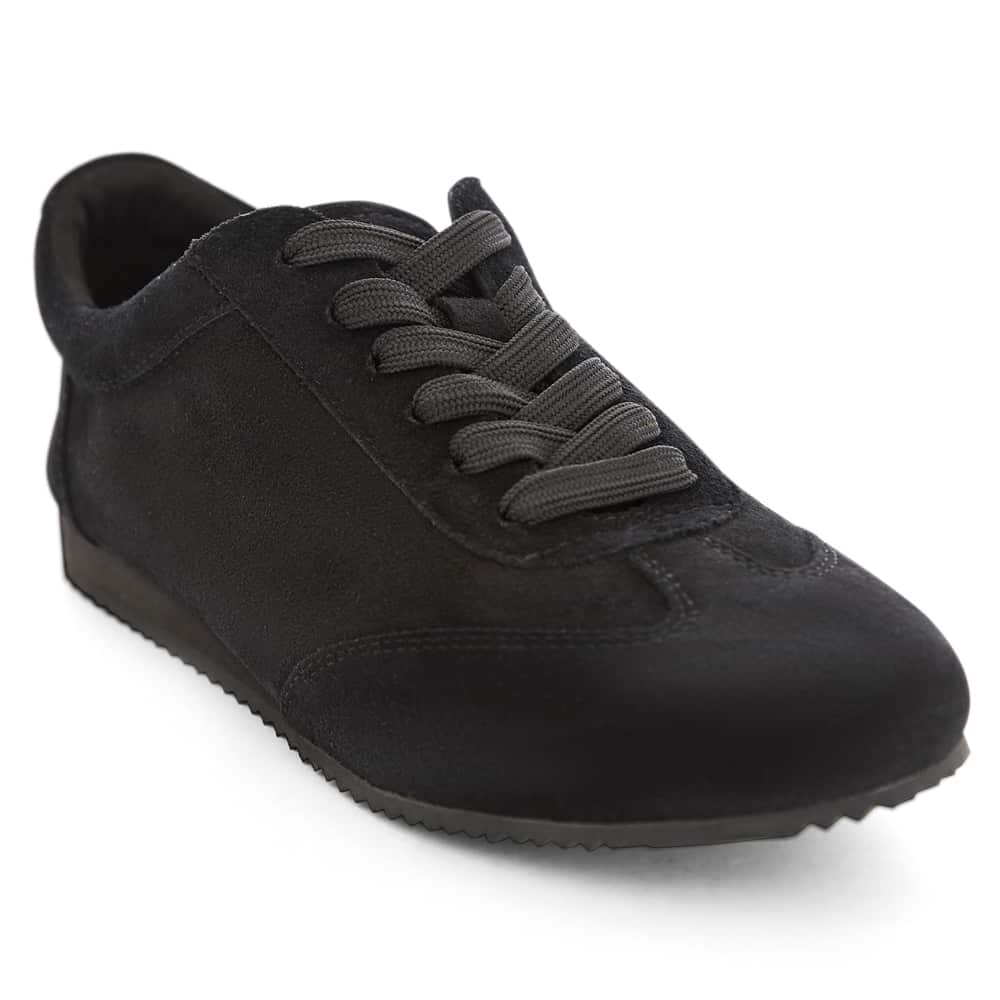 Pulse Sneaker in Black Suede