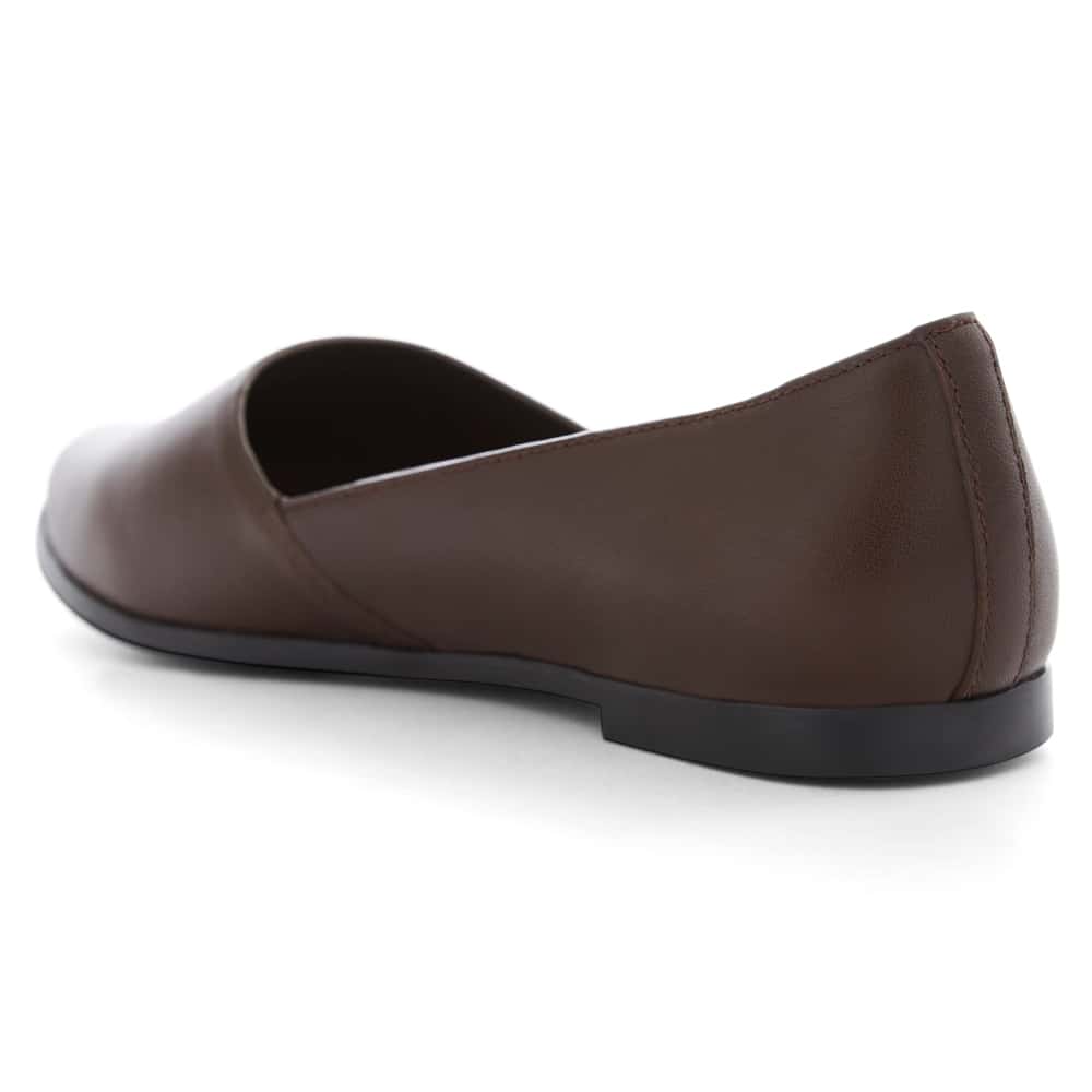 Rachael Ballet Flat in Chocolate  Leather