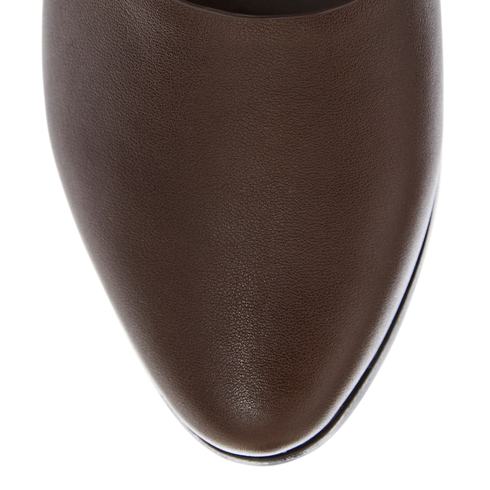 Rachael Ballet Flat in Chocolate  Leather